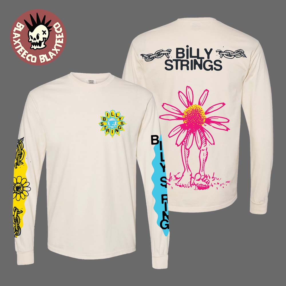 Billy Strings Fall 2025 Tour North American Merch Seeing Flower Long Sleeve Tee