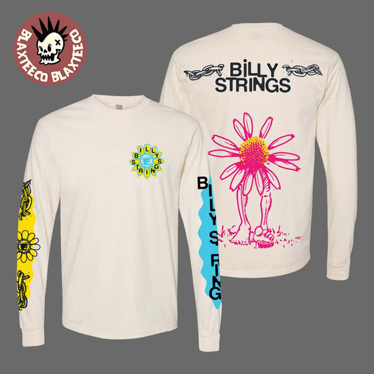 Billy Strings Fall 2025 Tour North American Merch Seeing Flower Long Sleeve Tee