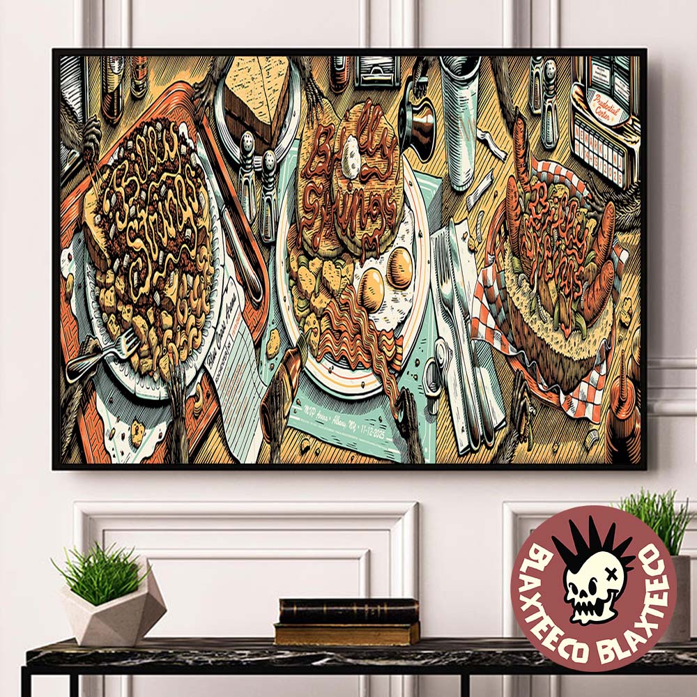 Billy Strings Rochester Albany New York And Newark New Jersey 2025 Tri State Area Triptych Combined Poster On November 11 12 And 14 15 2025