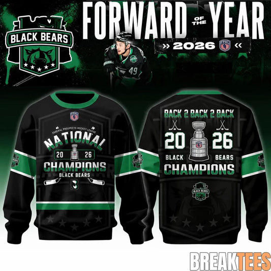 Binghamton Black Bears 2026 FPHL Champions Three-Peat Limited Edition Sweatshirt