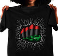 Black African American Fist Shirt Black Power African American BLM Black People Black Black Full Sizes Full Colors Menswear Womenswear T-Shirts