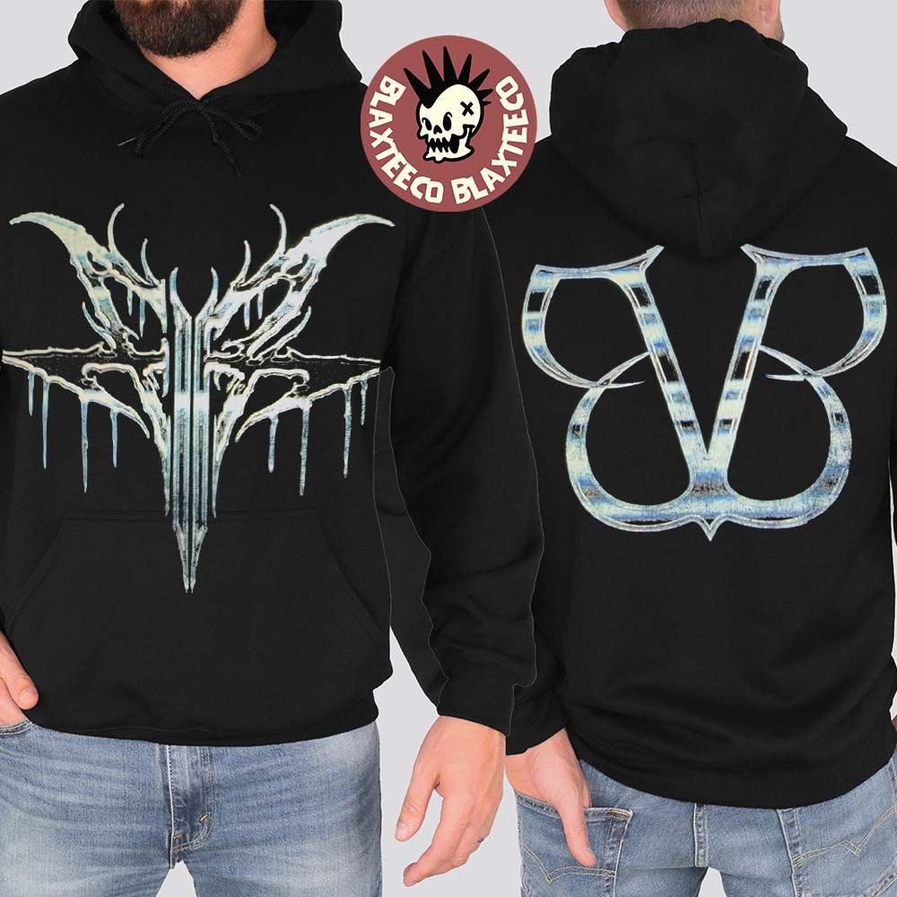 Black Veil Brides X Falling In Reverse Collab Merch Chrome Logo Hoodie