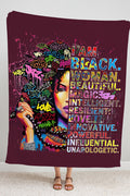 Black Women Fleece Blanket