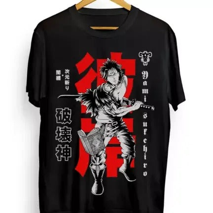 Black Clover Yami Sukehiro Anime Manga Anime Manga Black Shirt All Size T-Shirts