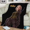 Black Widow Fleece Throw Blanket