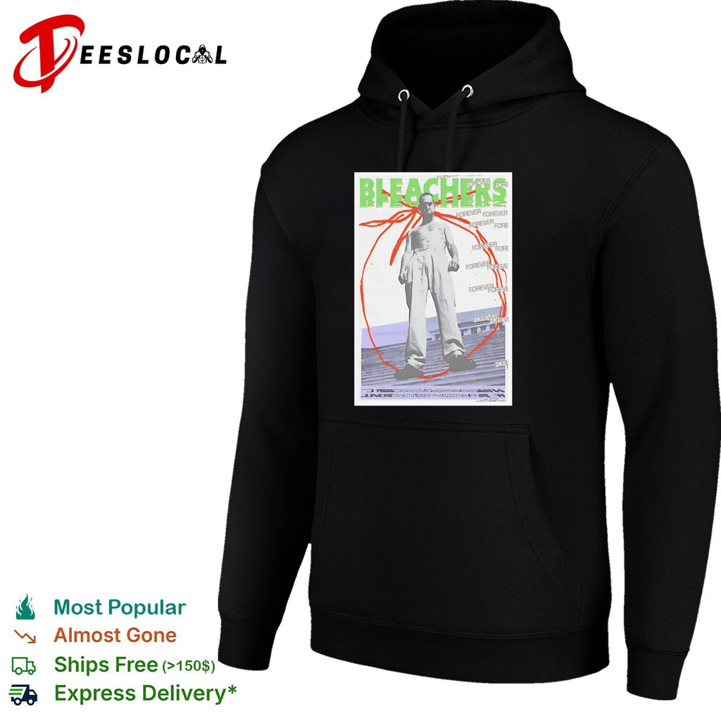 Bleachers man on rooftop vintage poster shirt