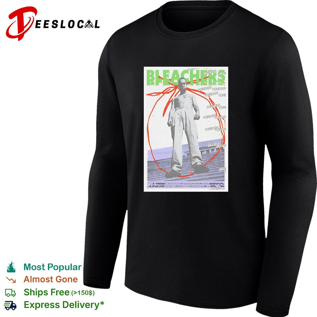 Bleachers man on rooftop vintage poster shirt