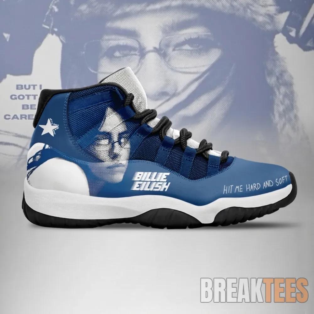 Blue Billie Eilish Air Jordan 11 Shoes For Fan