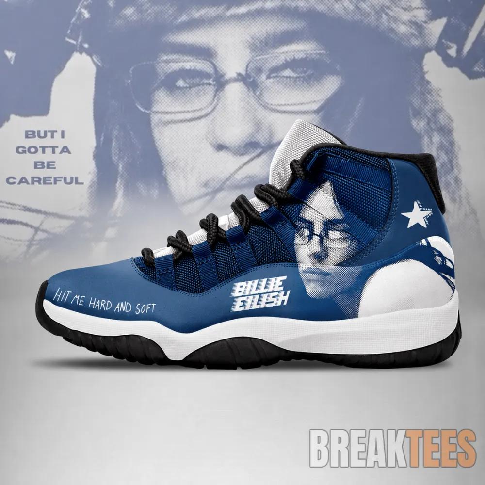 Blue Billie Eilish Air Jordan 11 Shoes For Fan