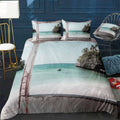 Blue Lagoon Beach Dream 2 Bedding Set (Duvet Cover & Pillow Shams)