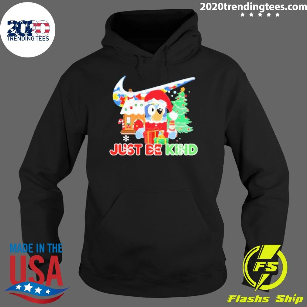 Bluey Just Be Kind Christmas Nike Shirt