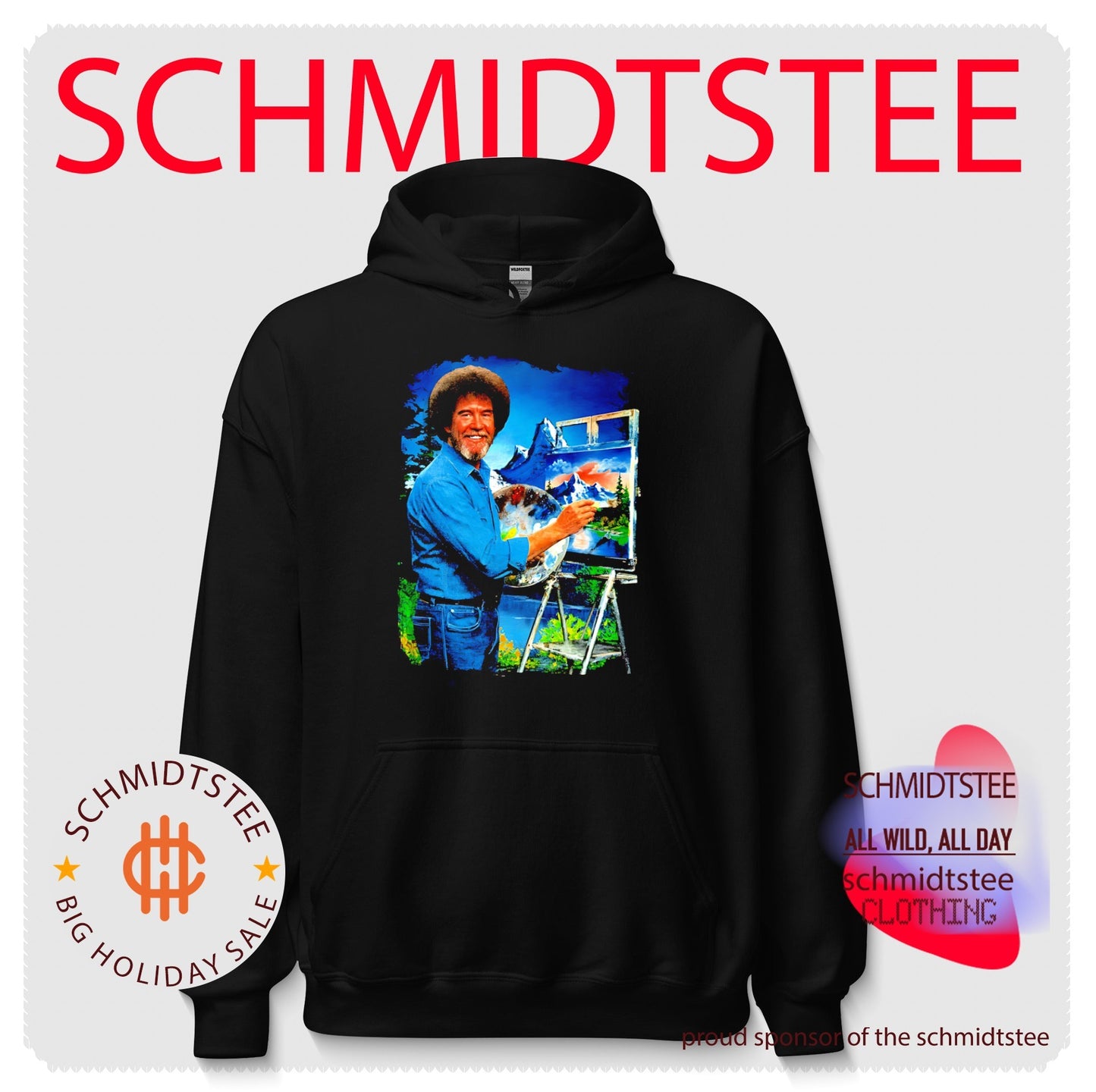 Bob Ross painting landscape painter artist shirt