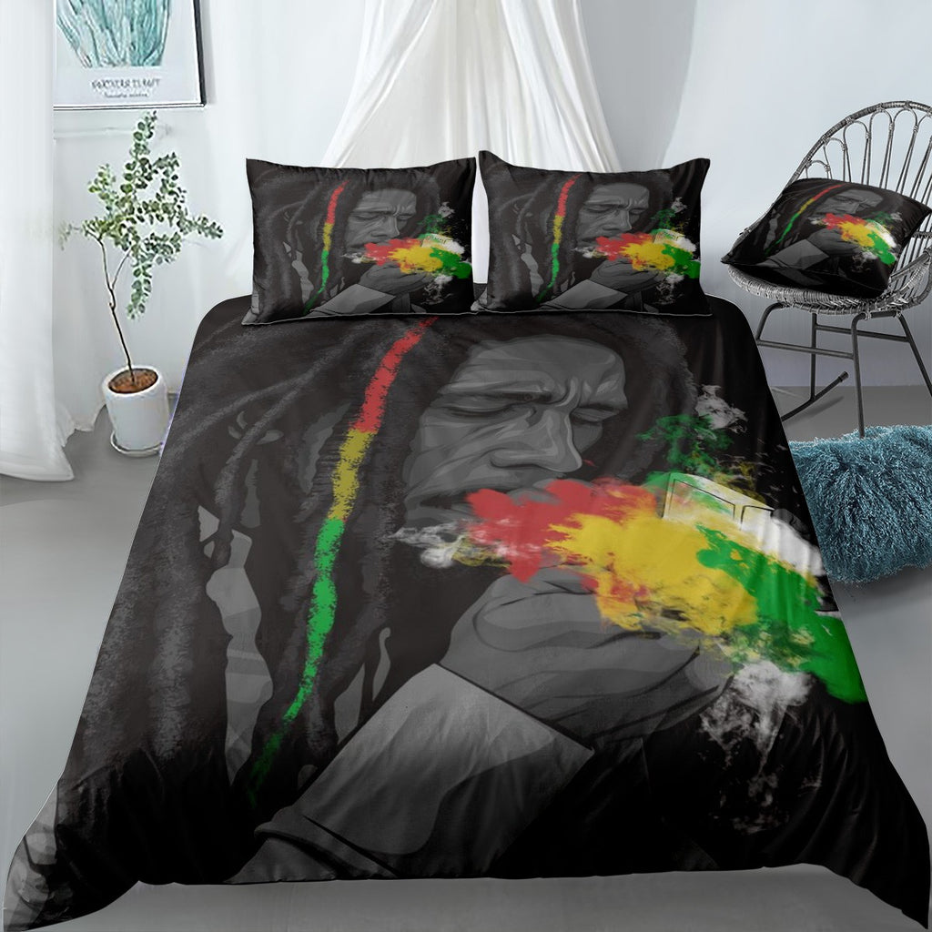 Bob Marley Bedding Set (Duvet Cover & Pillow Shams)