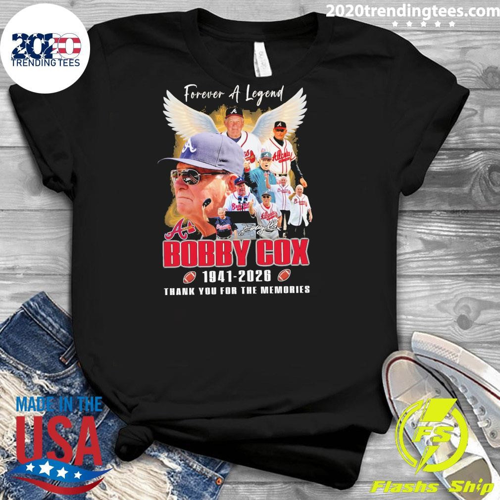 Bobby Cox 1941-2026 Thank You For The Memories Signature Shirt