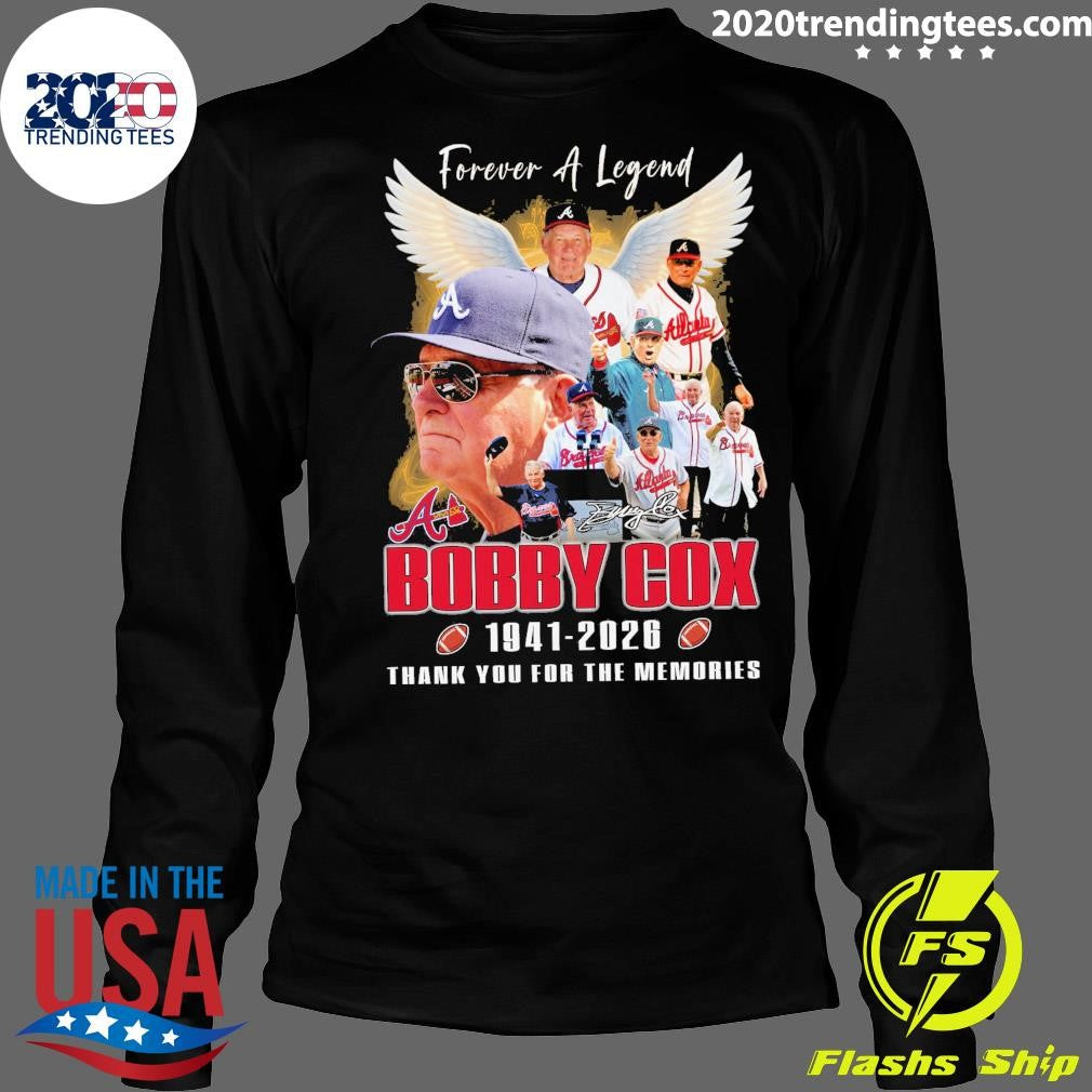 Bobby Cox 1941-2026 Thank You For The Memories Signature Shirt