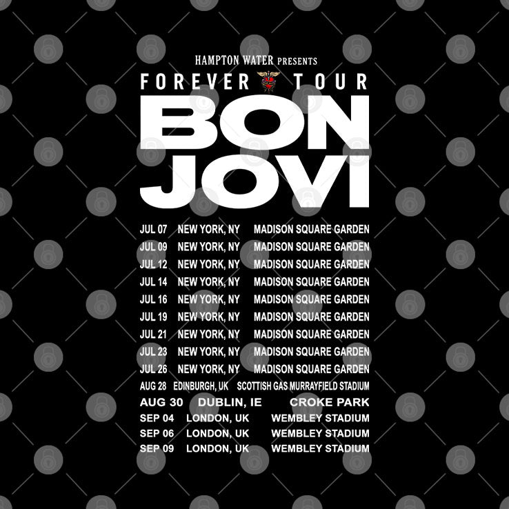 Bon Jovi Forever Tour 2026 T Shirt