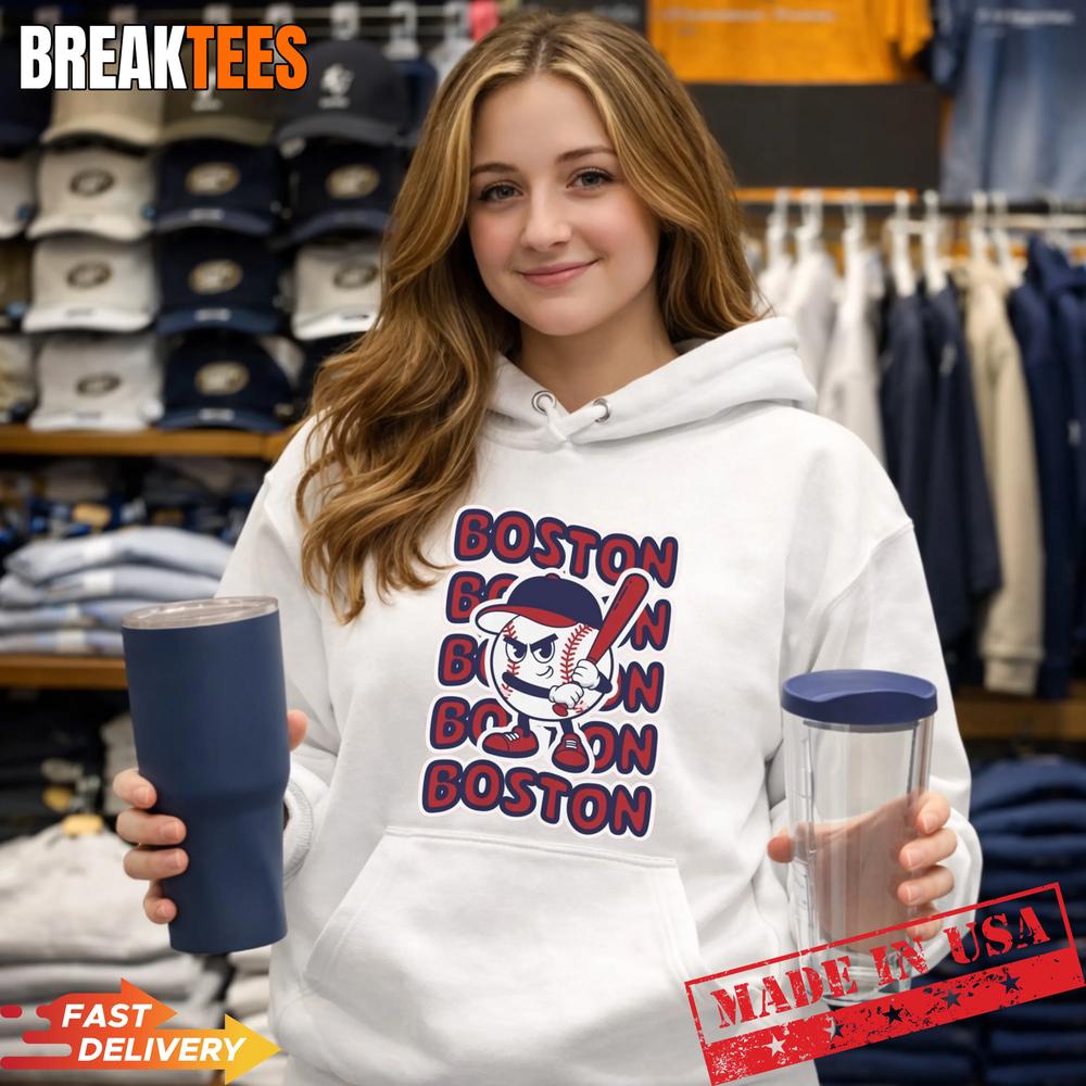 Boston Baseball Retro Mascot Shirt