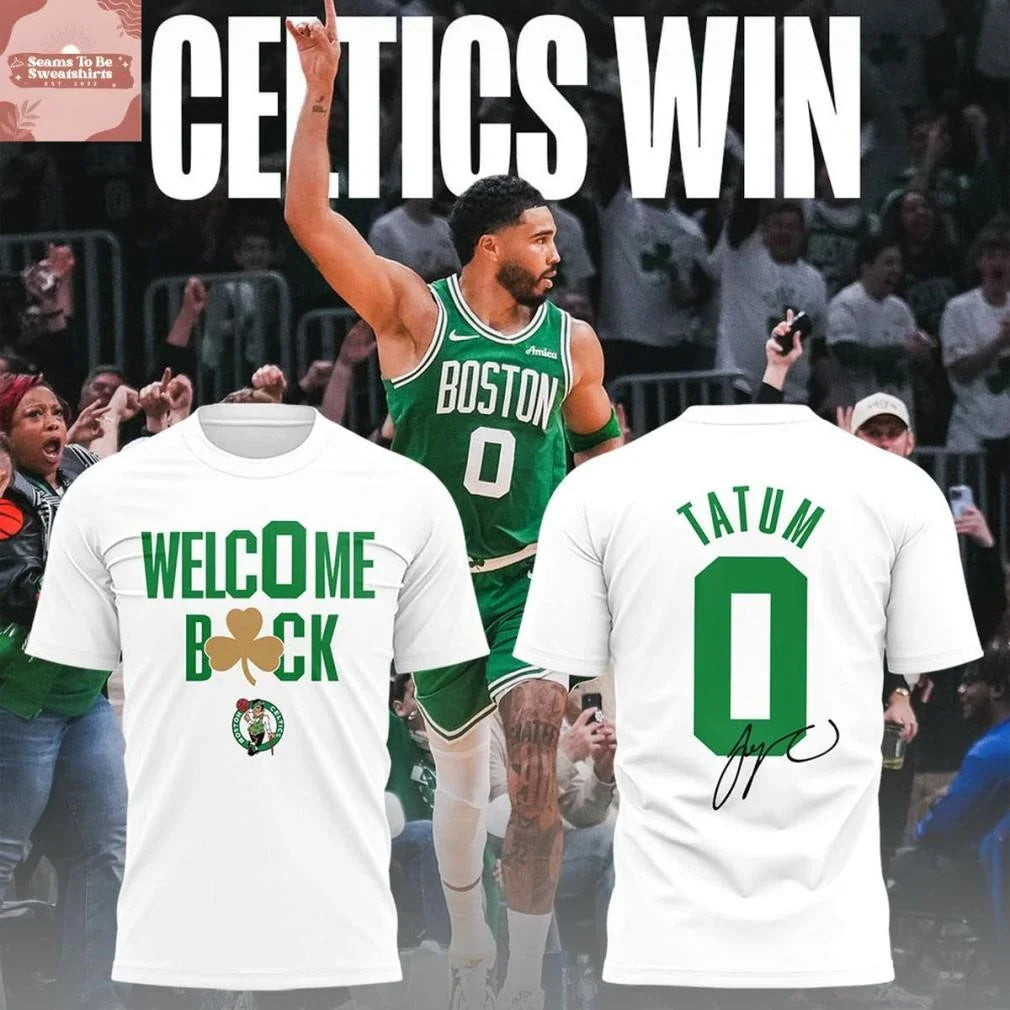 Boston Celtics Basketball Jayson Tatum Back To 0 Shirt