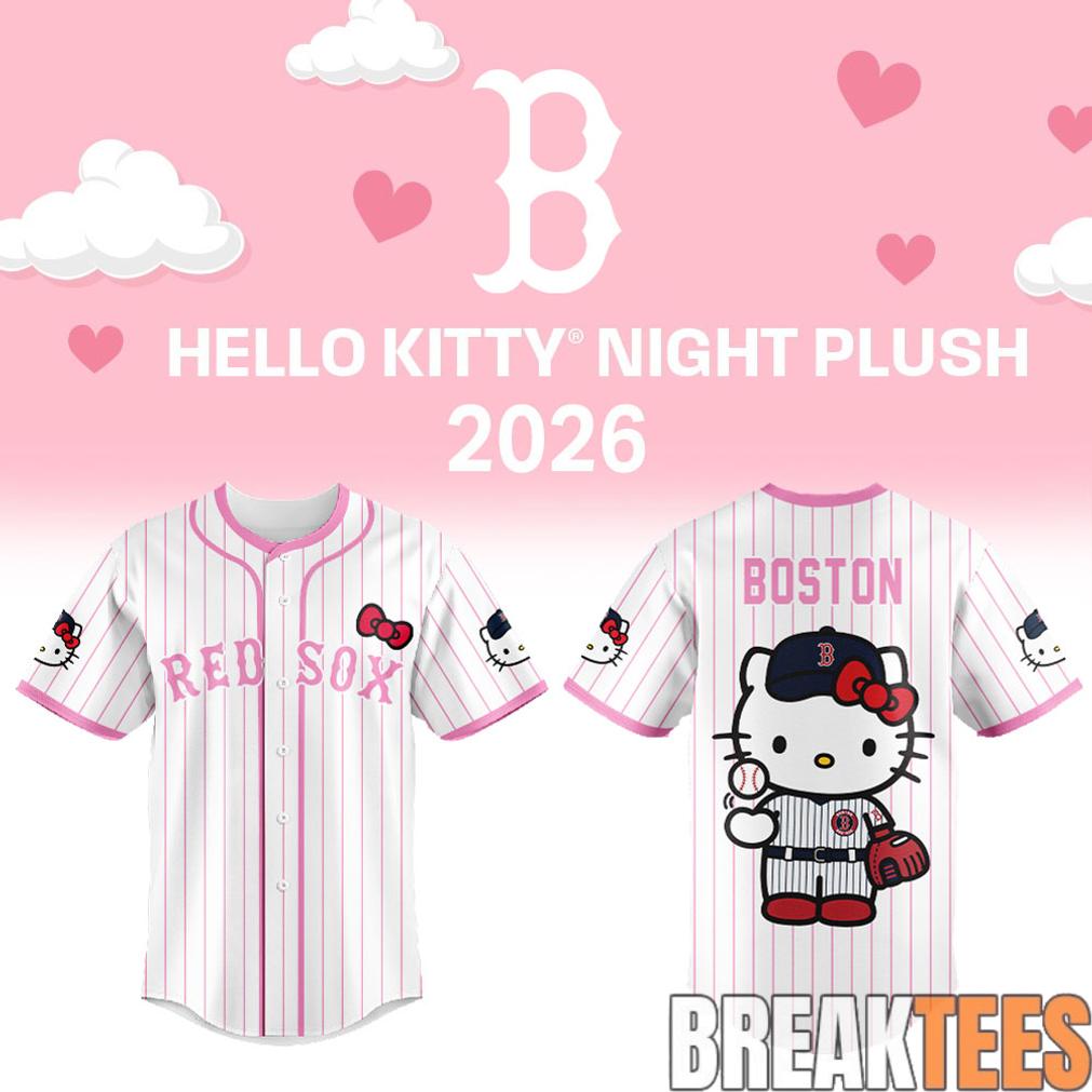 Boston Red Sox Hello Kitty Night 2026 Plus Baseball Jersey