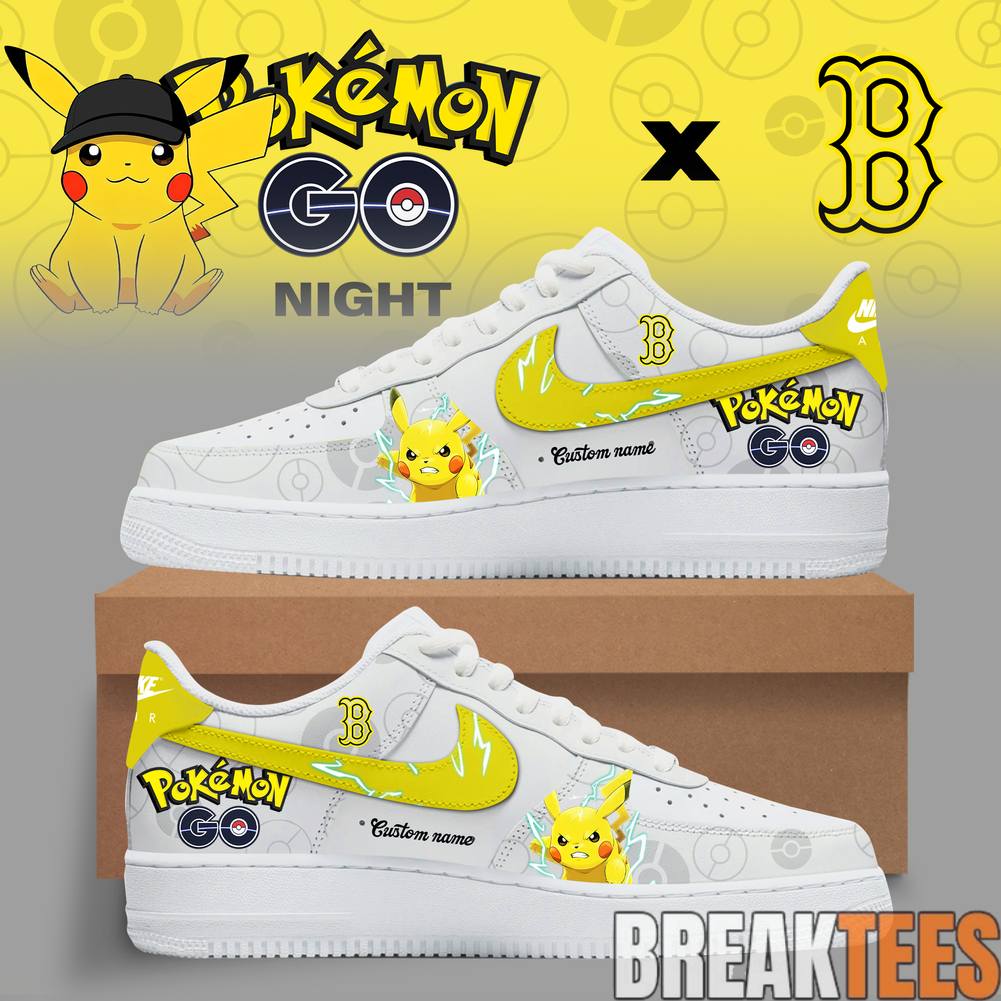 Boston Red Sox x Pokémon Night 2026 Custom Air Force 1 Sneaker