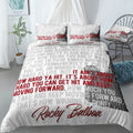 Boxing Rocky Motivation Bedding Set (Duvet Cover & Pillow Shams)