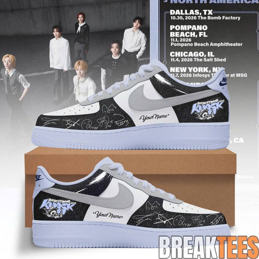 BoyNextDoor KNOCK ON Tour 2026 Custom Air Force 1 Shoes Black Haze
