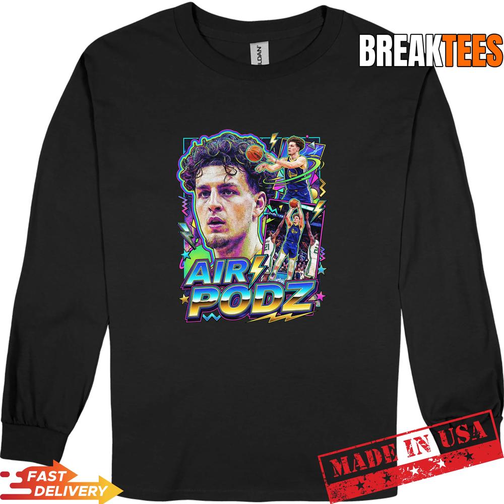 Brandin Podziemski Air Podz Vintage 90s Bootleg Warriors Basketball Graphic Shirt