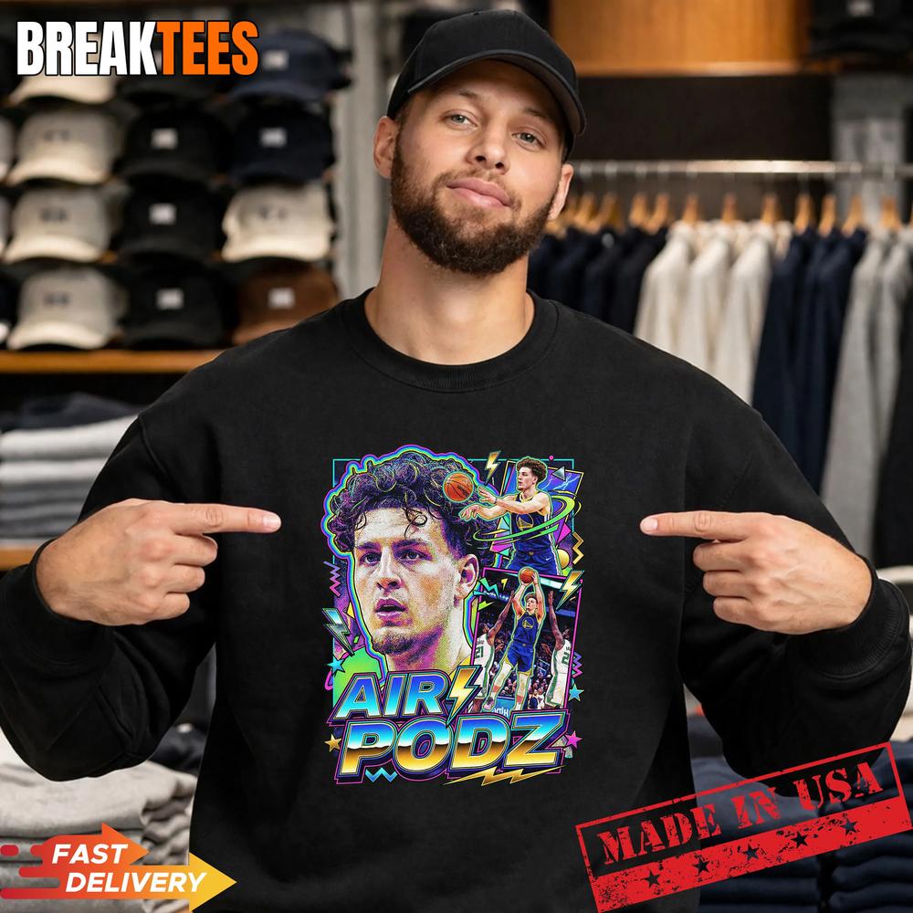 Brandin Podziemski Air Podz Vintage 90s Bootleg Warriors Basketball Graphic Shirt