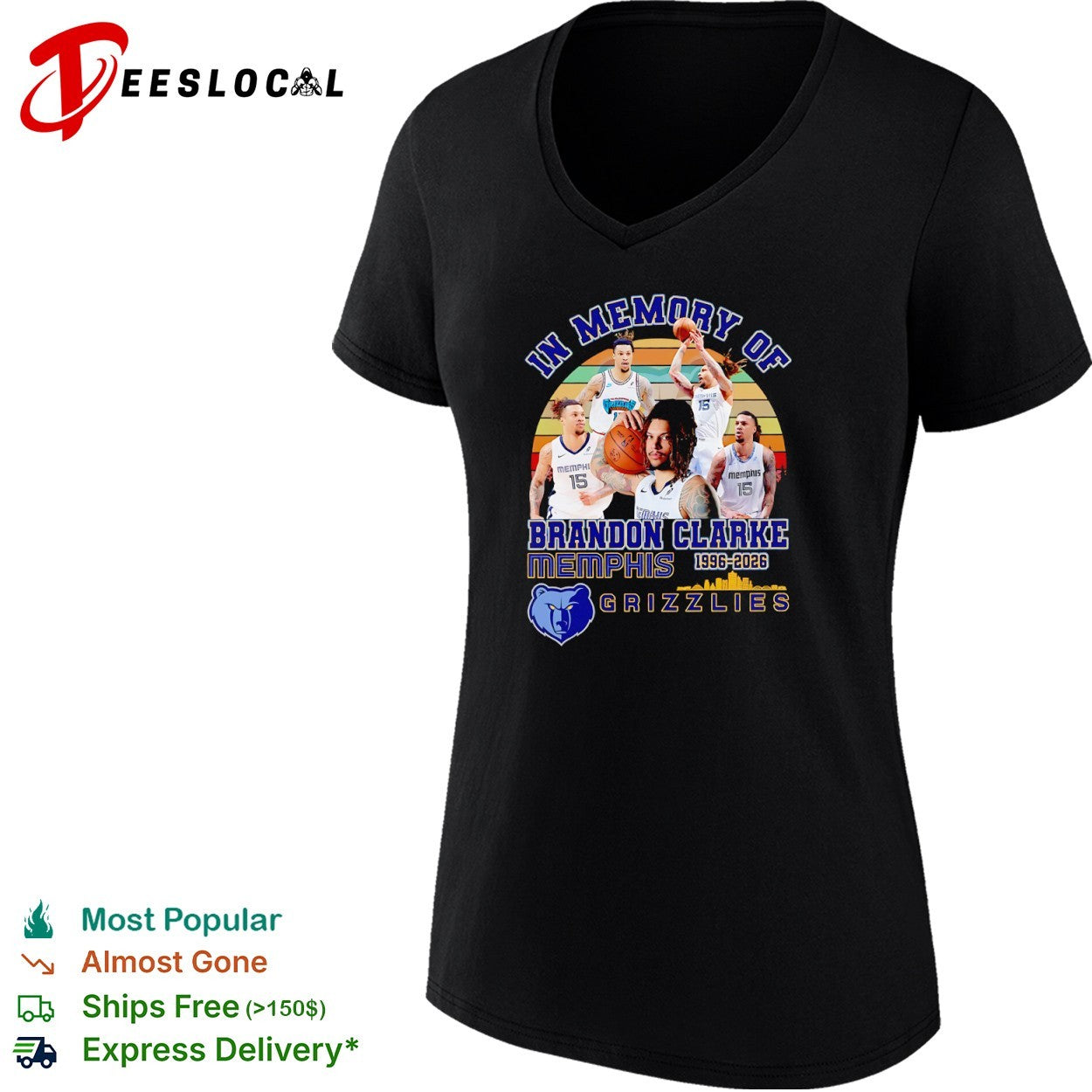 Brandon Clarke Memphis Grizzlies In Memory Of 1996 2026 Basketball Player shirt