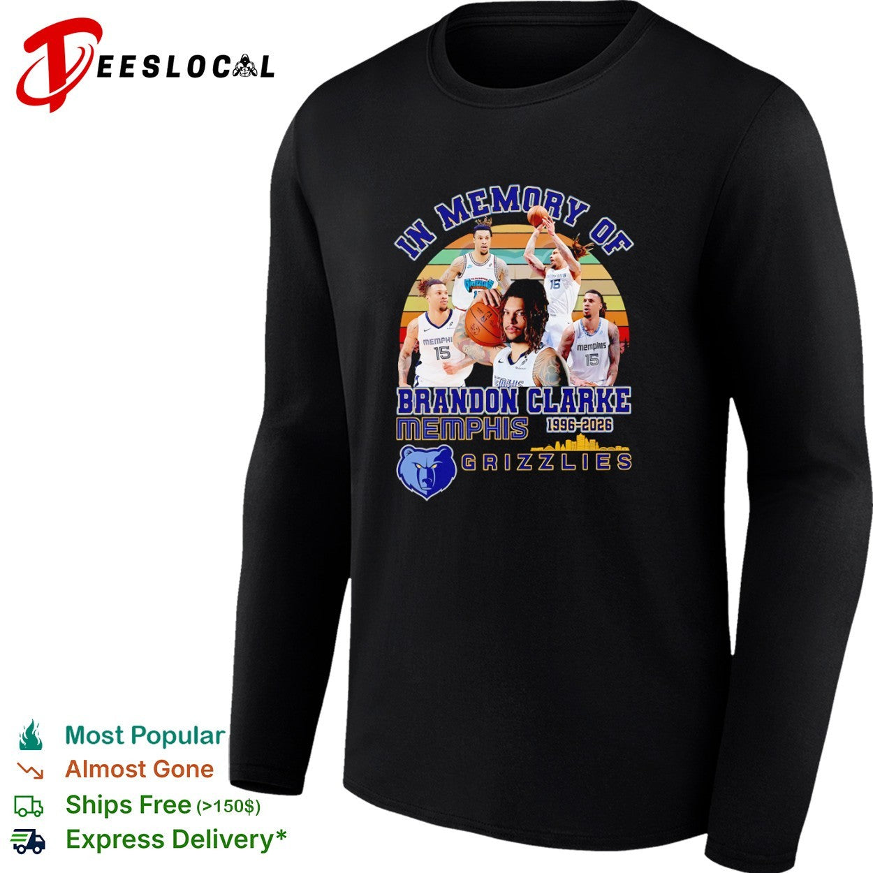 Brandon Clarke Memphis Grizzlies In Memory Of 1996 2026 Basketball Player shirt