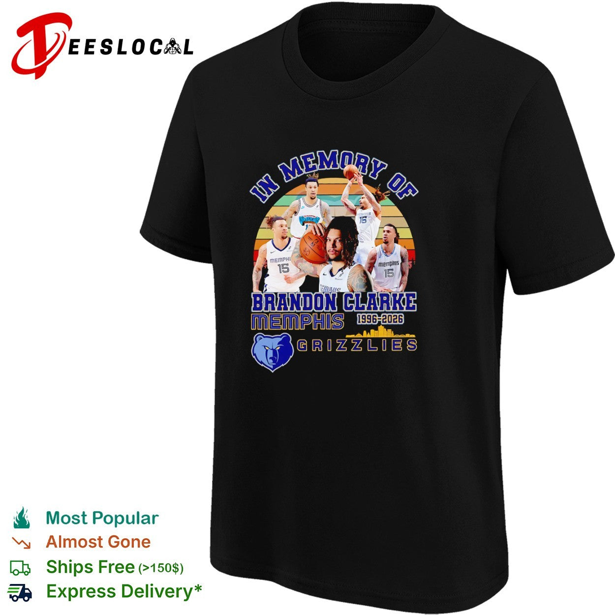 Brandon Clarke Memphis Grizzlies In Memory Of 1996 2026 Basketball Player shirt