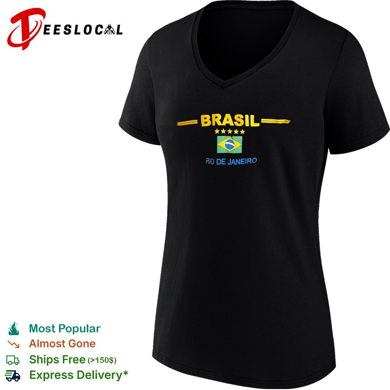 Brasil Rio De Janeiro Five Stars shirt