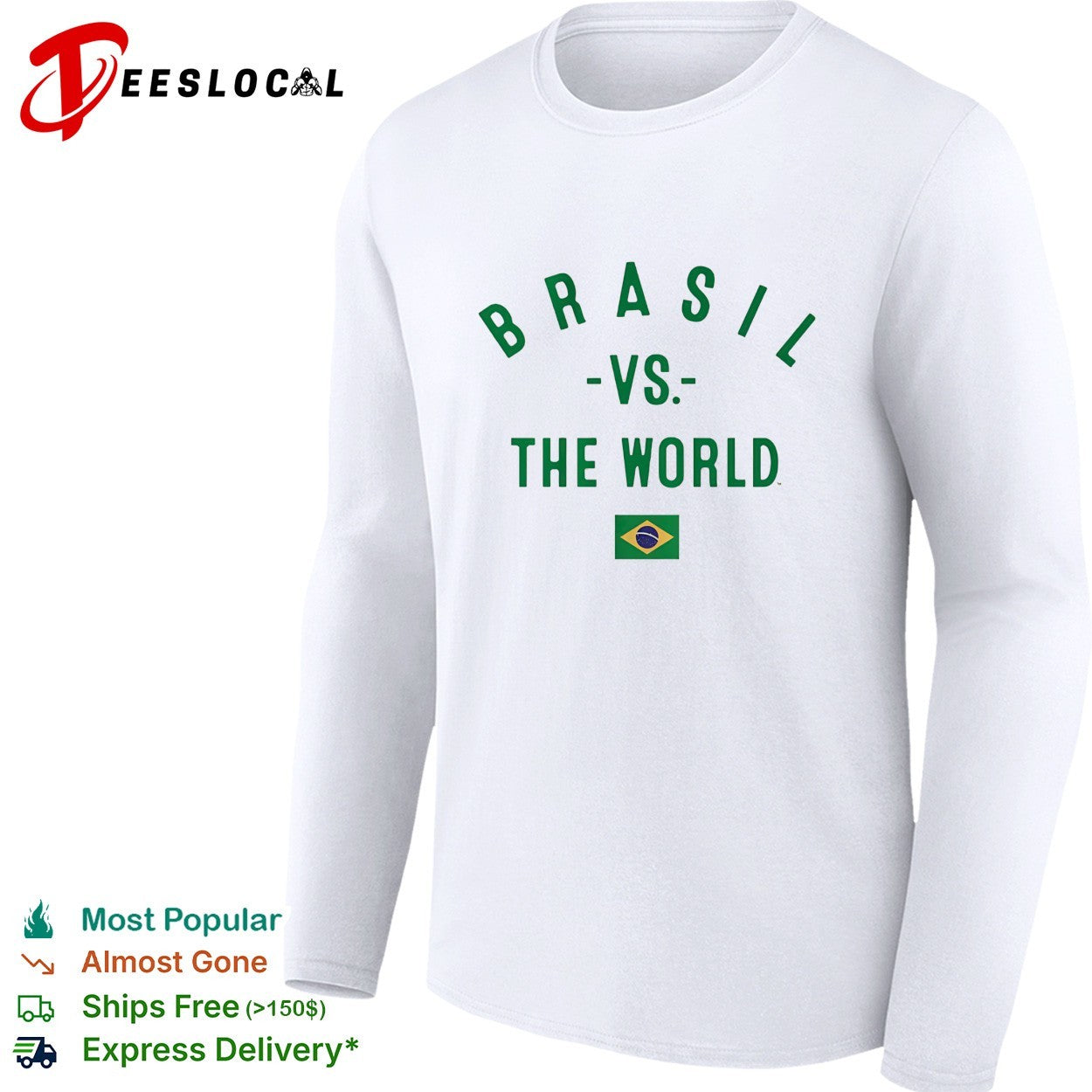 Brasil vs The World FIFA World Cup 2026 having flag shirt