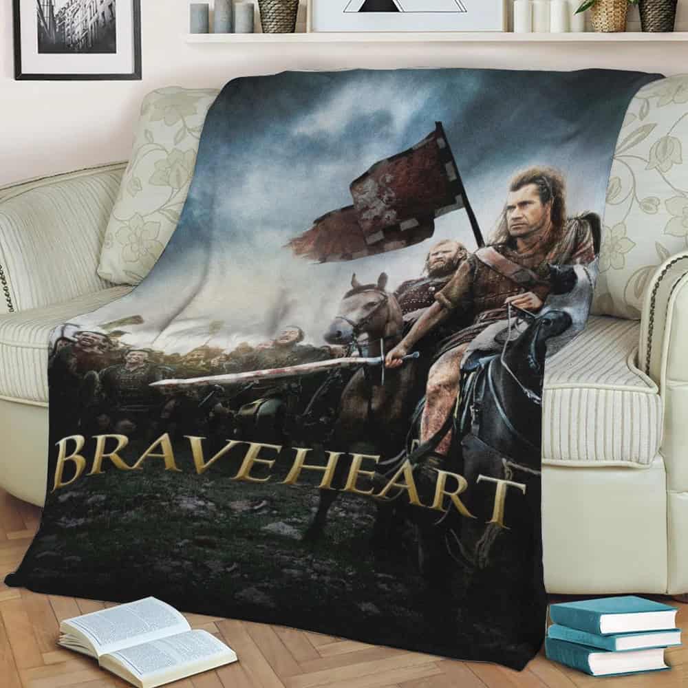 Braveheart Movie Poster Fleece Throw Blanket