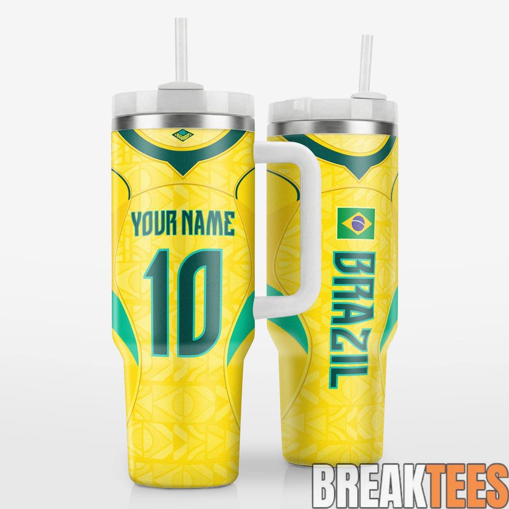 Brazil Jersey Design WC26 Custom Tumbler