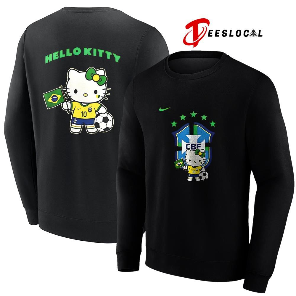 Brazil Soccer Hello Kitty World Cup graphic shirt