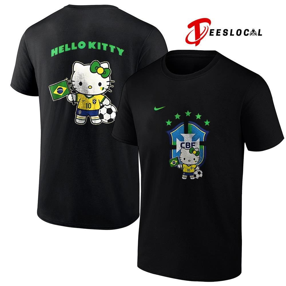 Brazil Soccer Hello Kitty World Cup graphic shirt