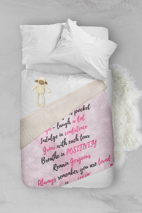 Breast Cancer Fleece Blanket