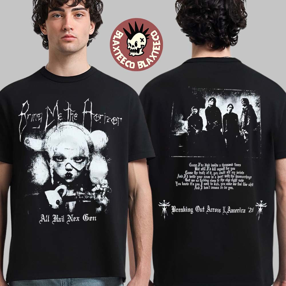 Bring Me The Horizon Ascension Program 2 North America Tour 2026 Merch All Hail Nex Gen Two Sided T-Shirt