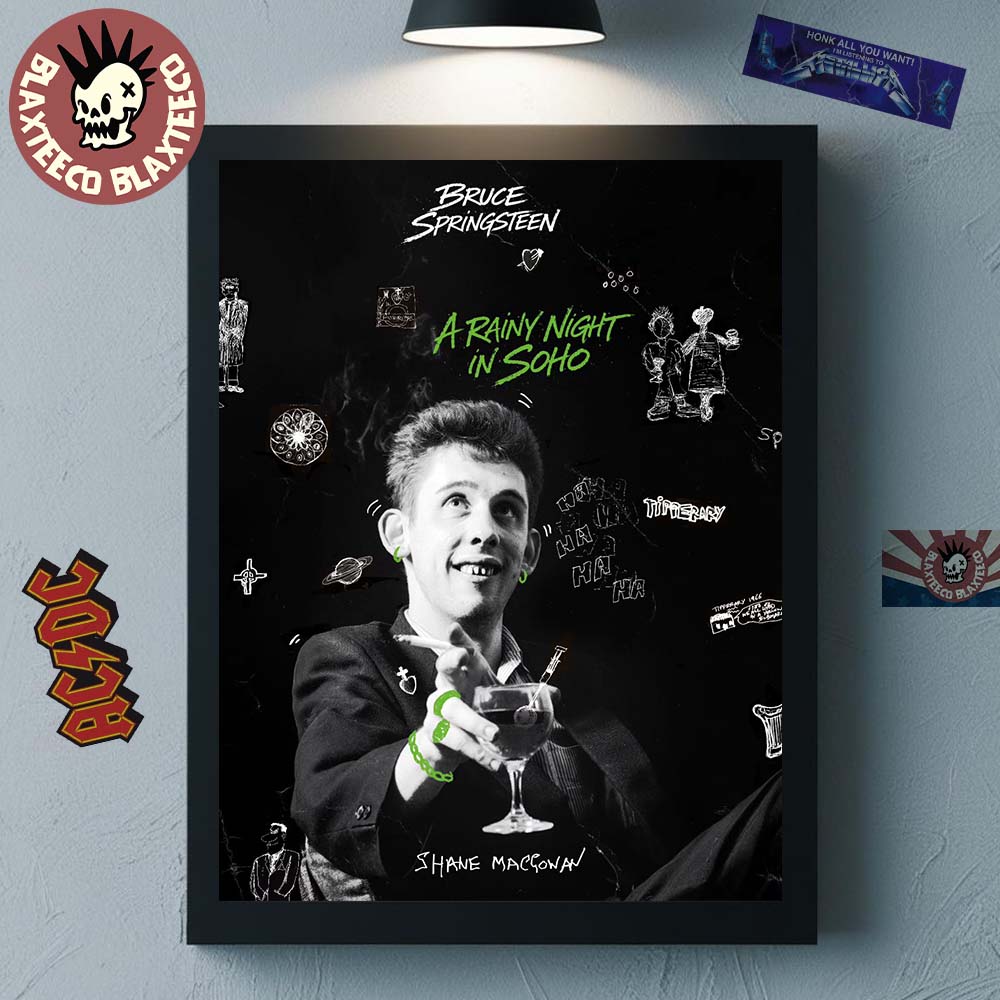 Bruce Springsteen A Rainy Night In Soho Home Decor Poster Canvas