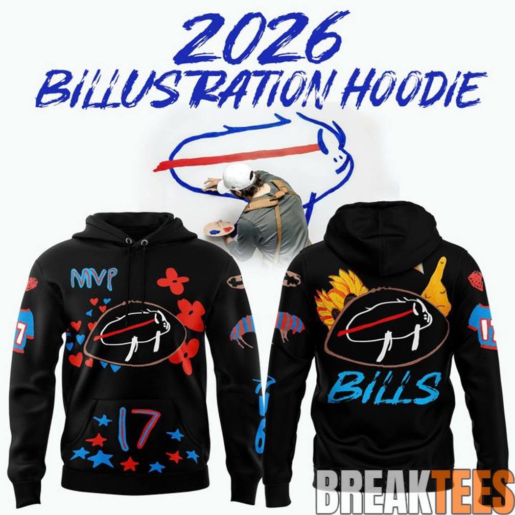 Buffalo Bills 2026 Billustration Hoodie