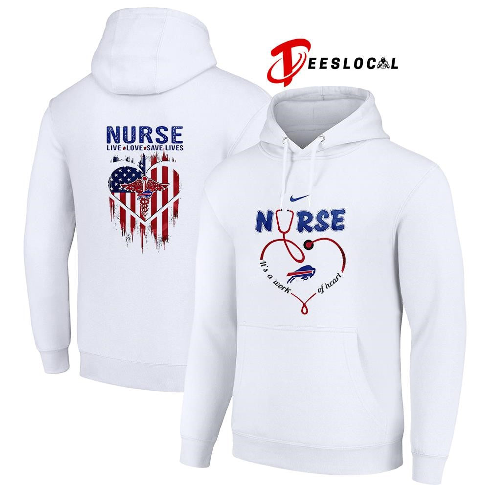Buffalo Bills x Army nurse it’s a work of heart shirt