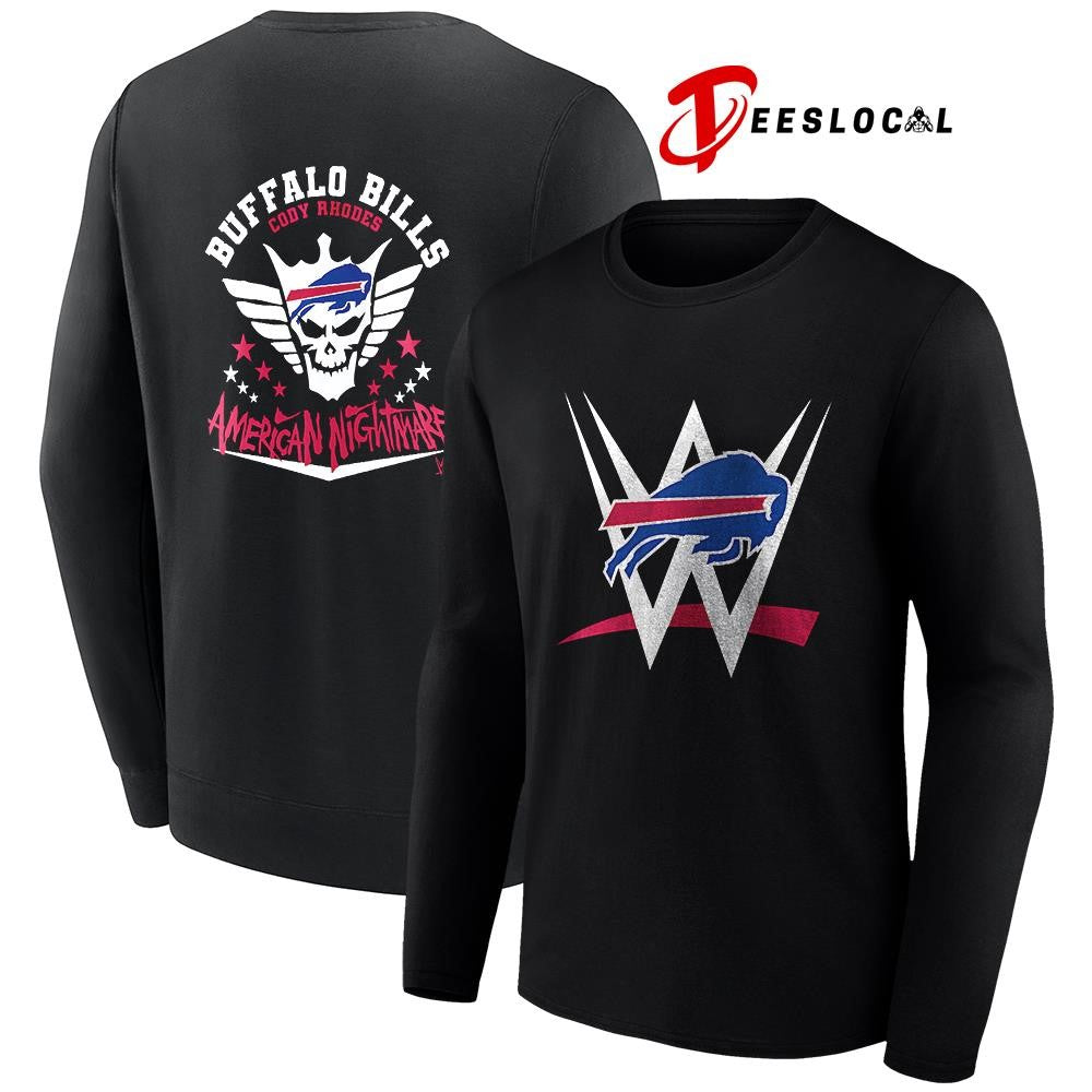 Buffalo Bills x Cody Rhones American nightmare logo shirt