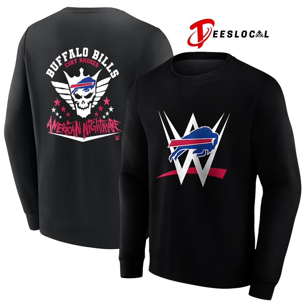 Buffalo Bills x Cody Rhones American nightmare logo shirt