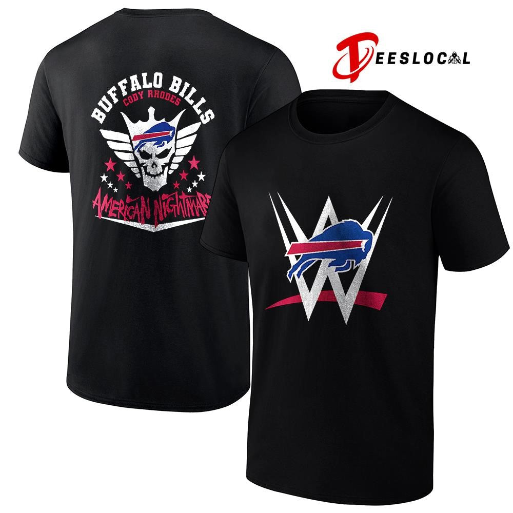 Buffalo Bills x Cody Rhones American nightmare logo shirt
