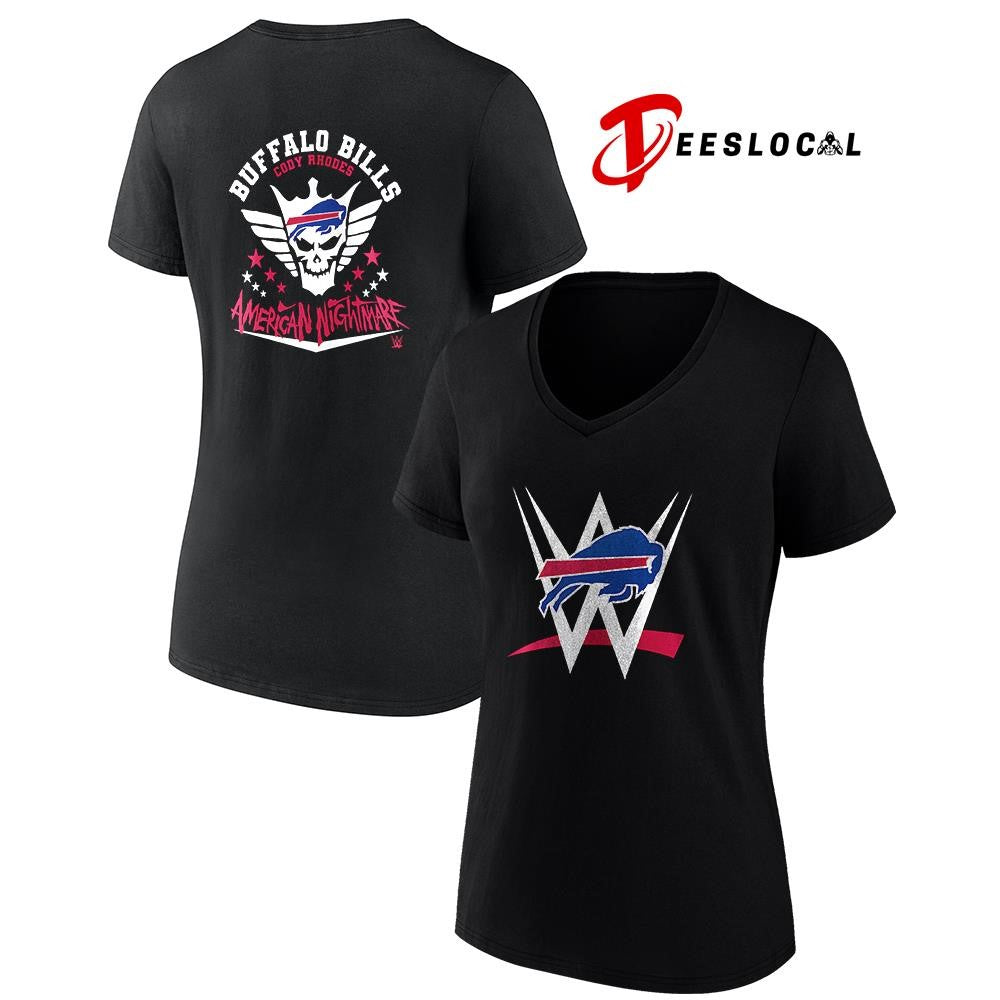 Buffalo Bills x Cody Rhones American nightmare logo shirt