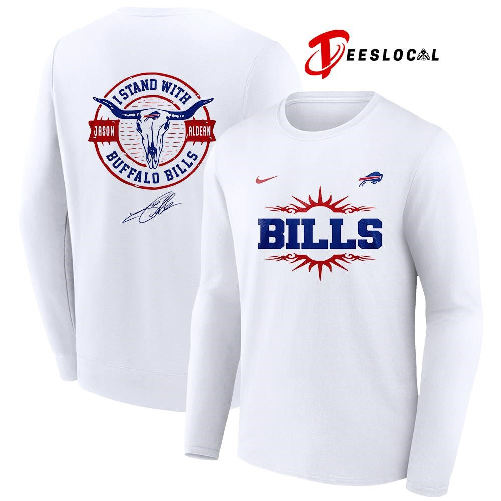 Buffalo Bills x Jason Aldean I stand signature logo shirt