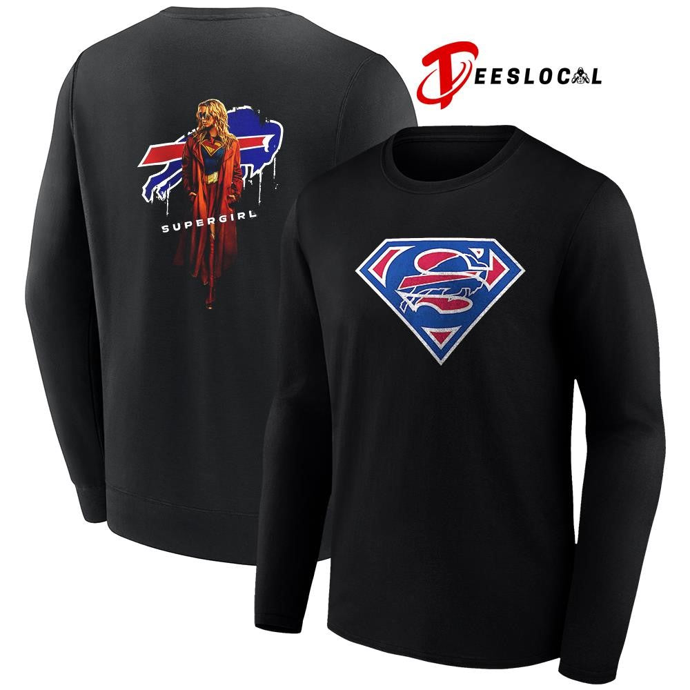 Buffalo Bills x Supergirl graphic shirt