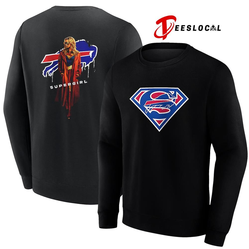 Buffalo Bills x Supergirl graphic shirt