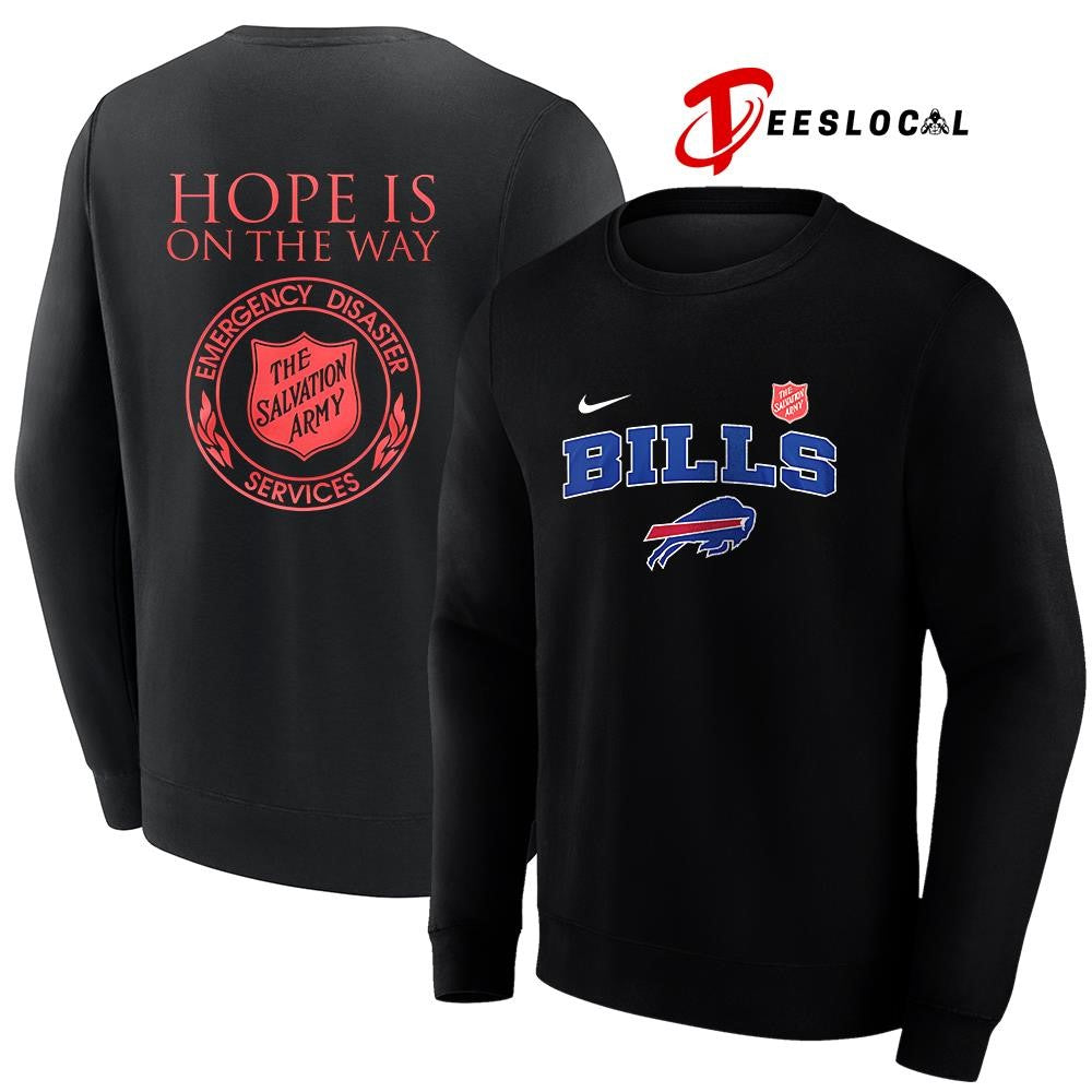 Buffalo Bills x the Salvation army hope is on the way emergency diaster services logo shirt